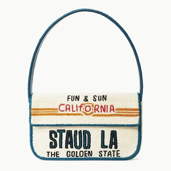 STAUD BEADED TOMMY BAG LA Limited Collection - Picture 1 of 9